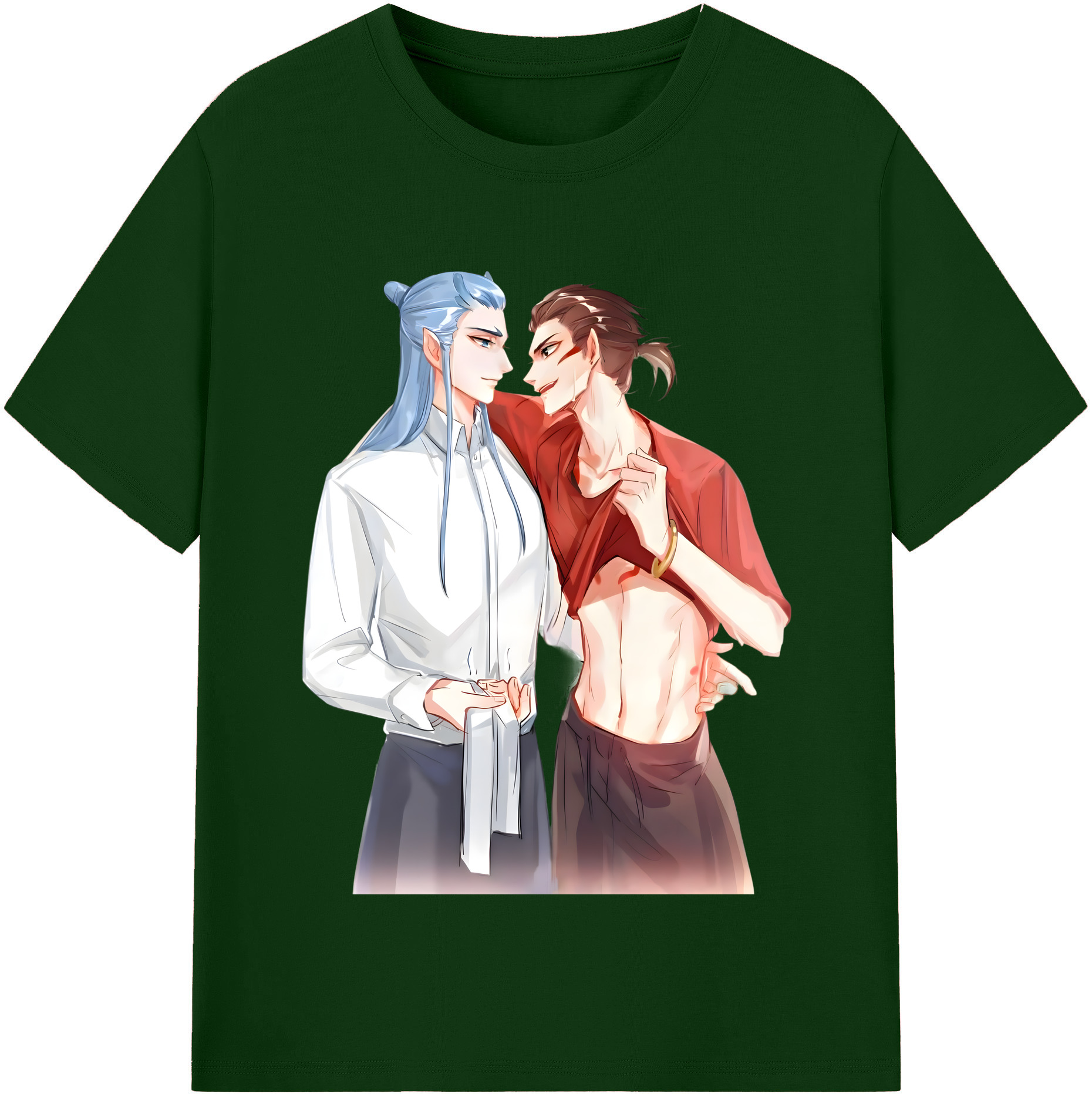 （画像用） Ne Zha 2 ナタ 魔童の大暴れ 綿100％半袖Tシャツ（フロントプリント）